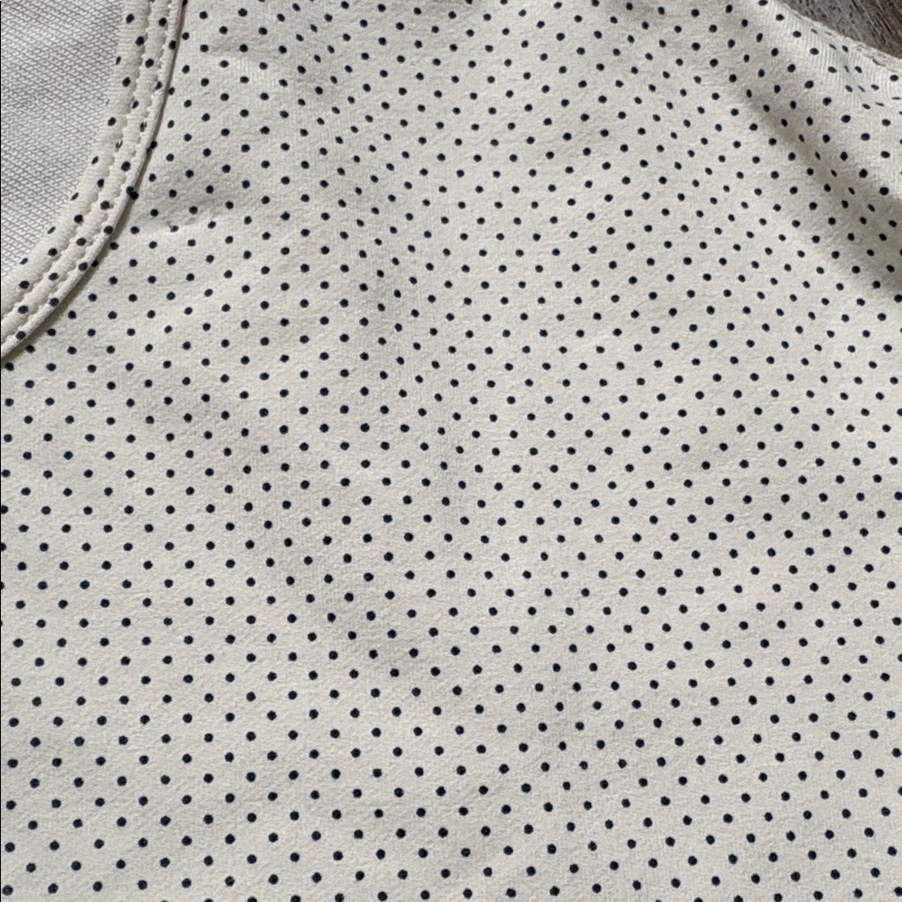 BYLT drop cut lux crew neck polkadot short sleeve t shirt size small